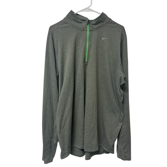 Nike Dri Fit 1/4 Zip Jacket Pullover Mens XL Running Gray Activewear Athleisure - Picture 1 of 8